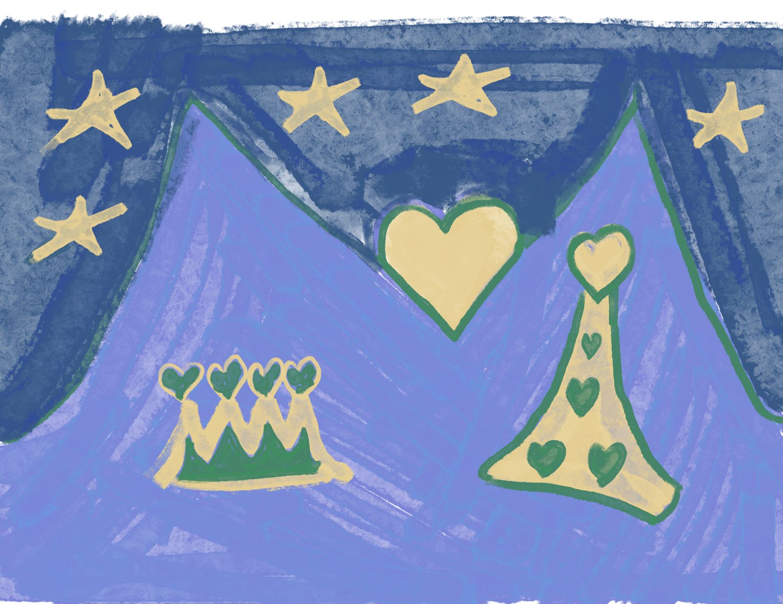 Artwork by Caroline Coleman, published with “Second Chances, Cheap Price”